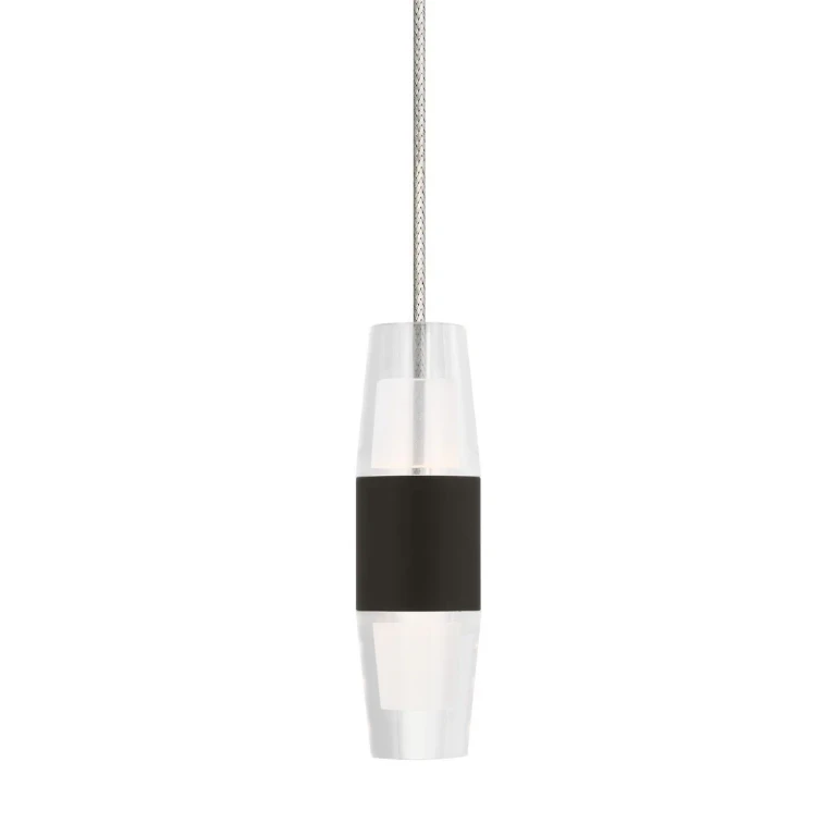 Dark Bronze LED Pendant from the Lassell Collection