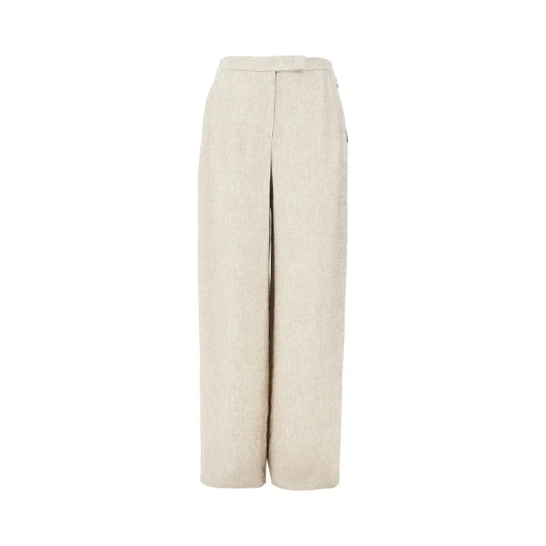 Emporio Armani Icon Hosen aus laminiertem Viskose-Mix für Damen