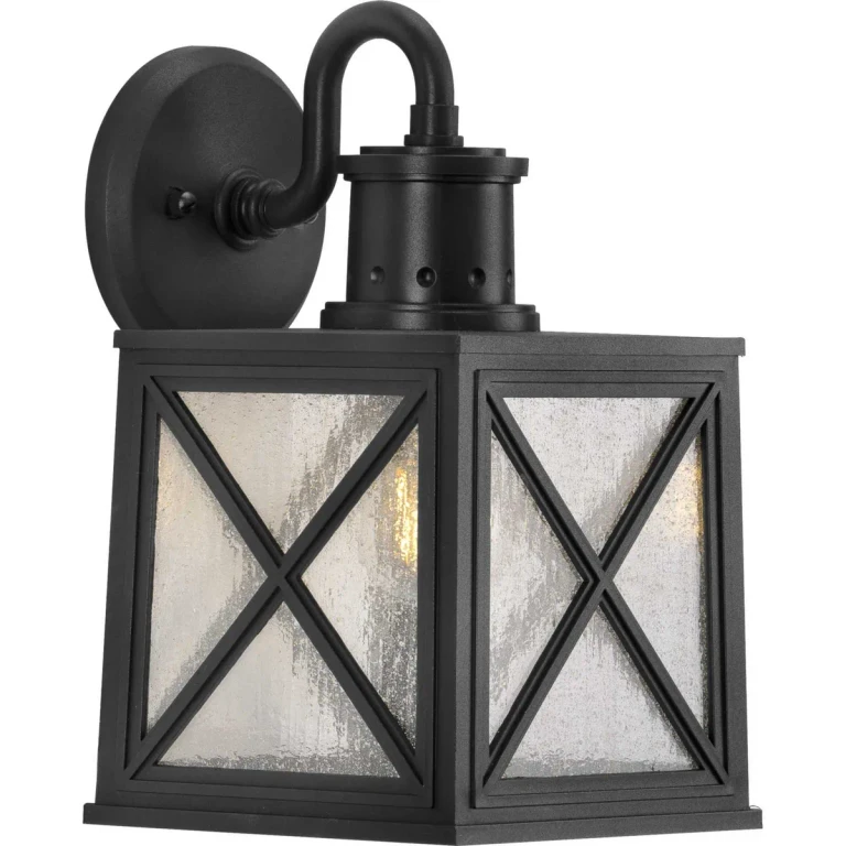 Black One Light Wall Lantern from the Seagrove Collection