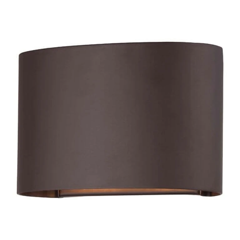Everton 2-Light 5" Outdoor Wall Light in Dorian Bronze