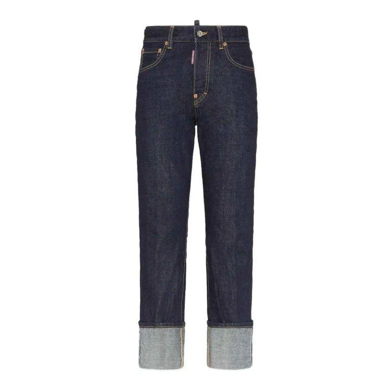 Dsquared2 Jean Droit - Bleu Foncé