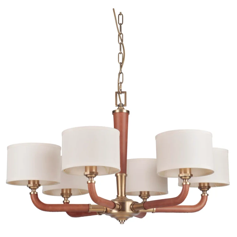 Gallery Huxley 6-Light Chandelier in Vintage Brass