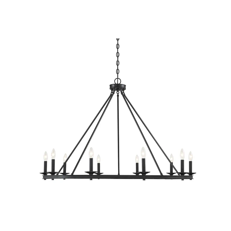 Savoy House Middleton 10-Light Chandelier in Matte Black - 1-310-10-89