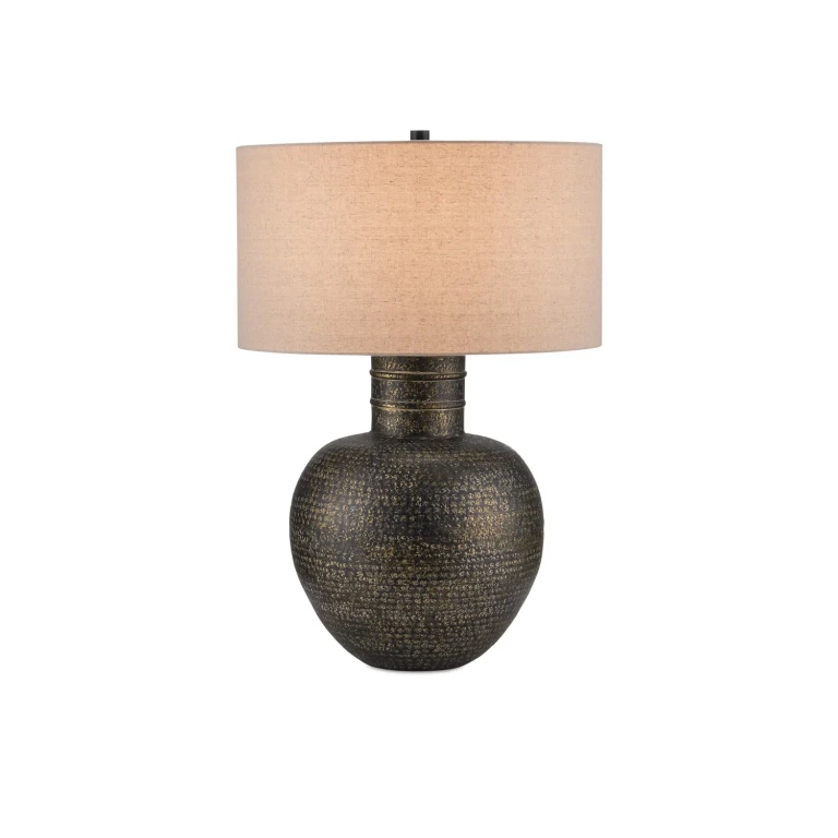 Antique Brass Table Lamp from the Braille Collection