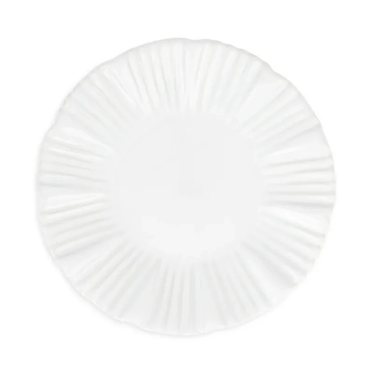 Vietri Bari White Cocktail Plate
