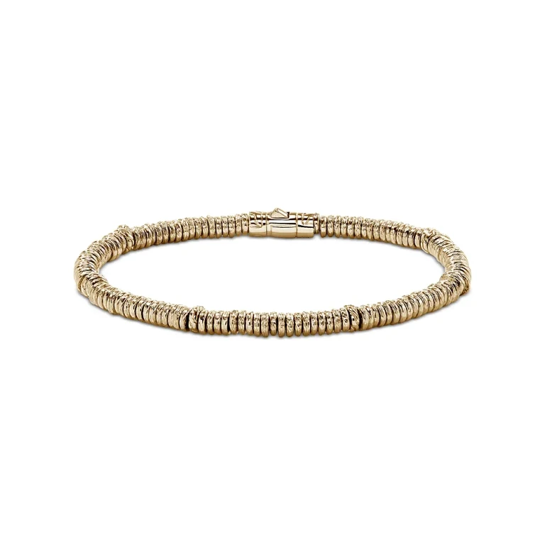 John Hardy Men's 14K Yellow Gold Heishi Beaded Bracelet