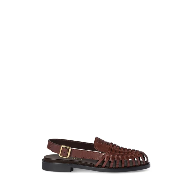 Miu Miu Women's Huarache Slingback Flats