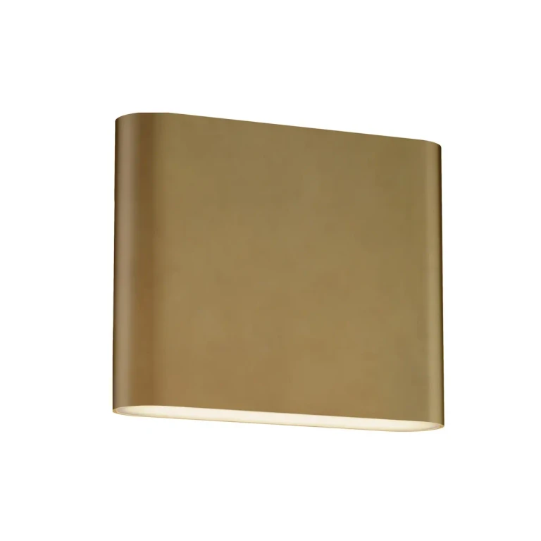 Natural Aged Brass LED Wall Sconce from the Spartan Collection