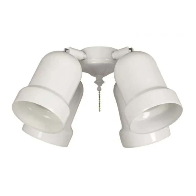White LED Ceiling Fan Light Kit from the Light Kit-Armed Collection