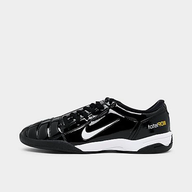 Nike Men's Total 90 Casual Shoes in Black/White/Metallic Silver Size: 7.5