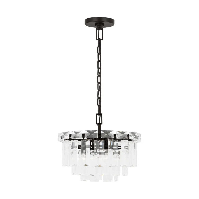 Aged Iron Four Light Chandelier from the Arden Collection