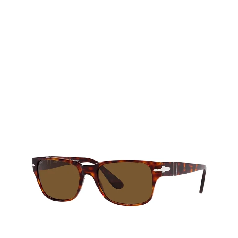 Persol Polarized Rectangle Sunglasses, 55mm