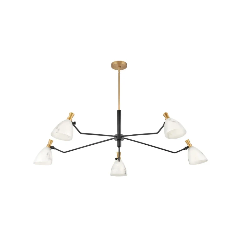 Heritage Brass LED Chandelier from the Sinclair Collection