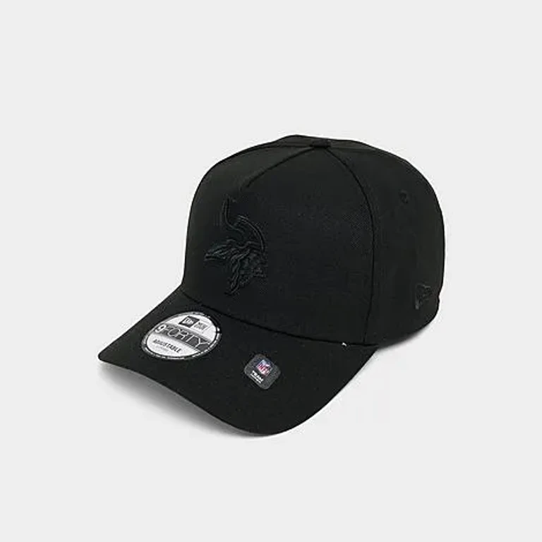 New Era Minnesota Vikings NFL 9FORTY A-Frame Snapback Hat in Black