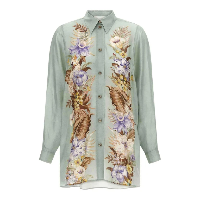 Zimmermann 衬衫 - Bleu Clair