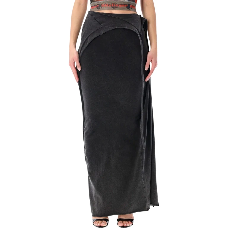 Slitted Maxy Skirt (11530261501BLK)