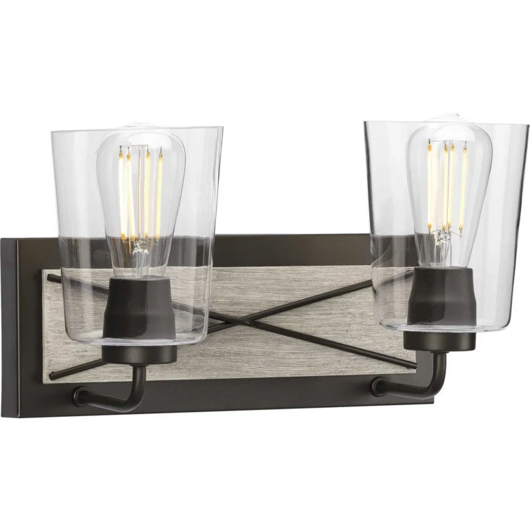 Graphite Two Light Bath Bracket from the Briarwood Collection
