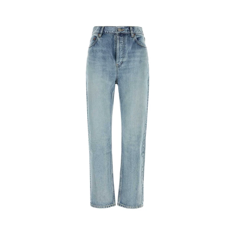 Saint Laurent Denim Jeans Southblue Exterior: Cotton - Women