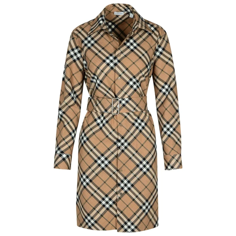 Burberry 格纹衬衫裙