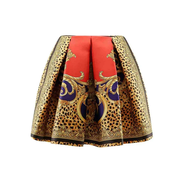 Versace Jupe Midi - Or