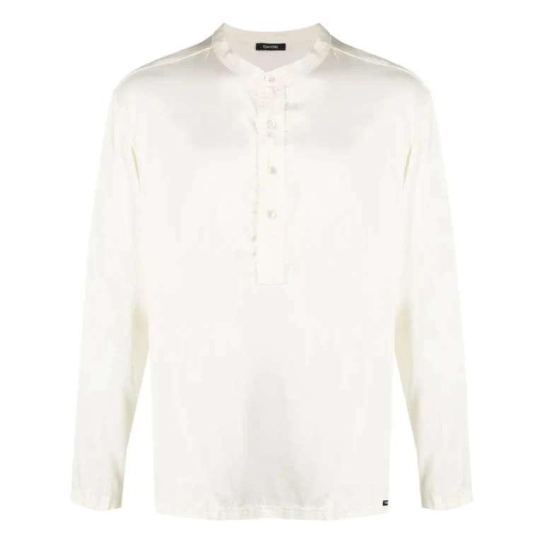 Tom Ford Underwear Button-placket Satin Shirt