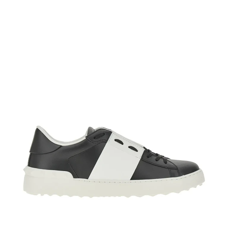 VALENTINO GARAVANI Smooth leather 'Open' sneakers Man 39