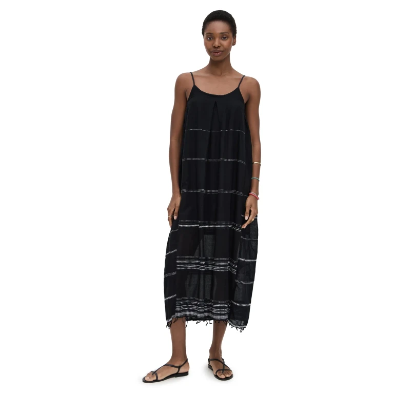 lemlem Leliti Slip Dress Black M