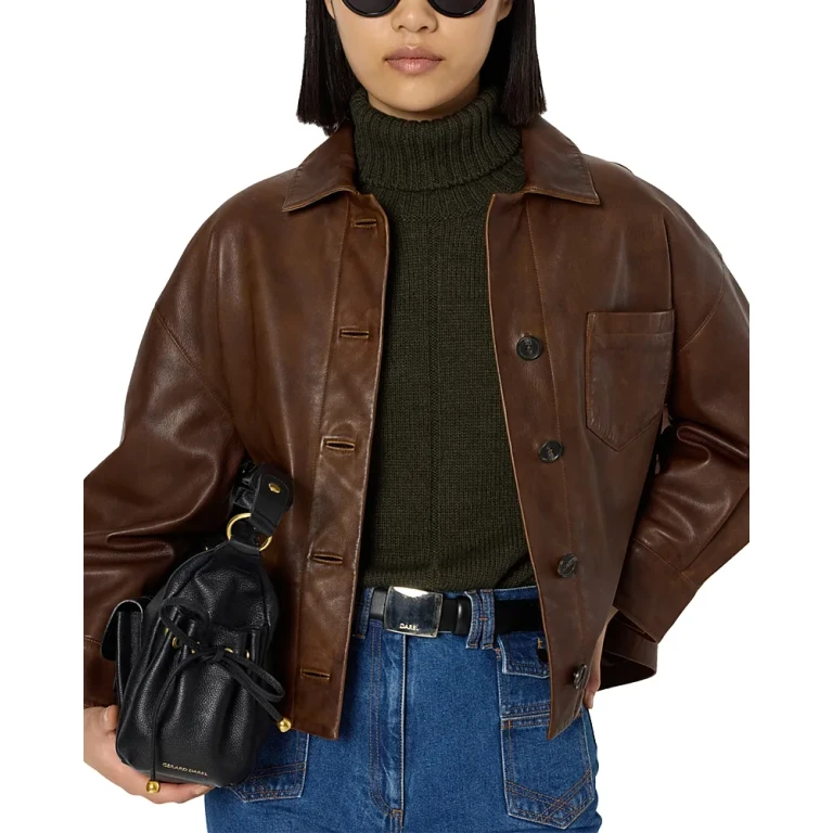 Gerard Darel Nicole Leather Jacket