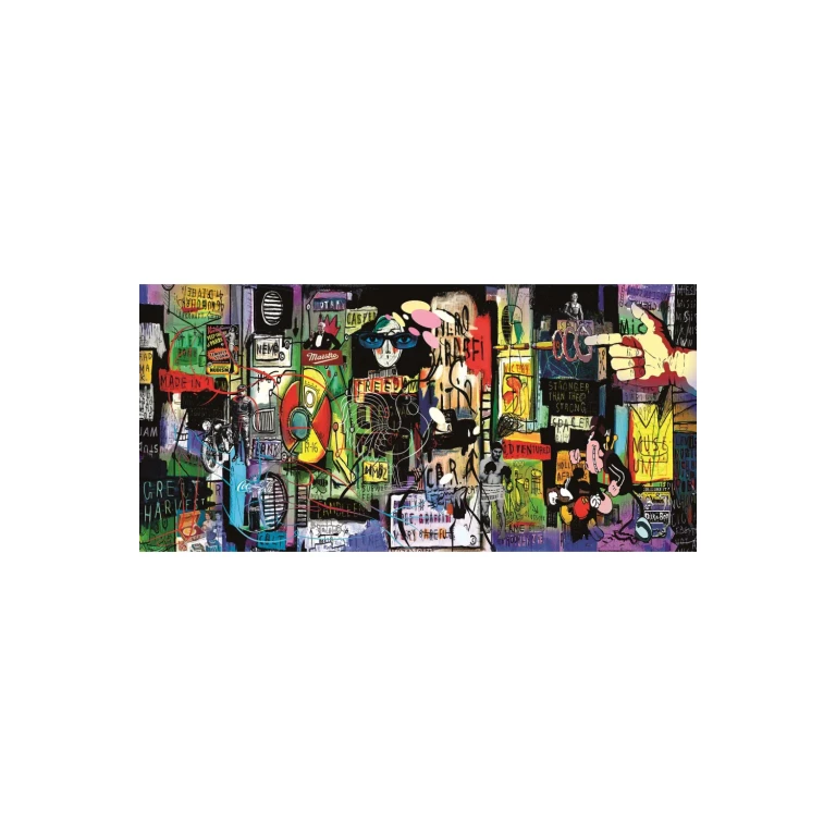 Cartoon Style Photographic Art | Andrew Martin Urban Wall