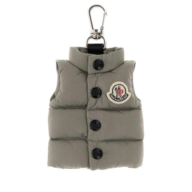 Moncler Grey Fabric Key Ring