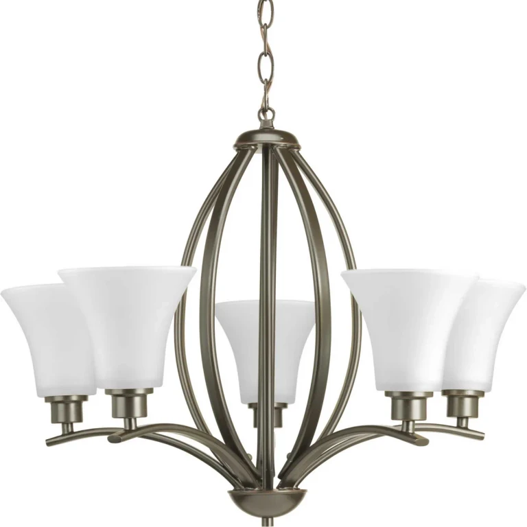 Antique Bronze Five Light Chandelier from the Joy Collection