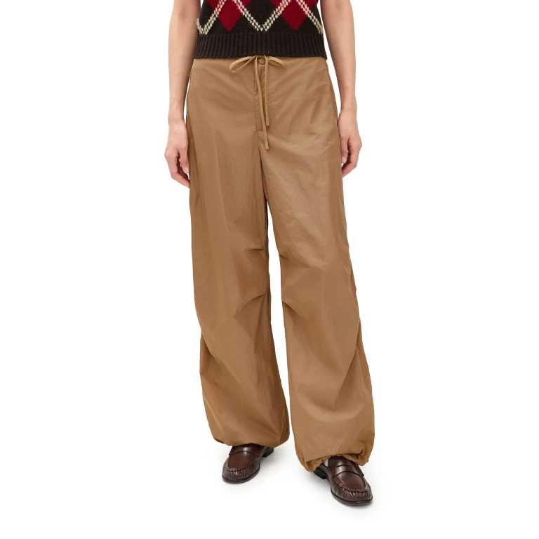 Polo Ralph Lauren Eco Nylon Taffeta Woven Standard Pants Cafe Tan XS