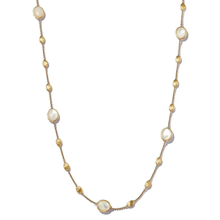 Marco Bicego 18K Yellow Gold Siviglia Mother Of Pearl Long Necklace, 36 - 150th Anniversary Exclusive
