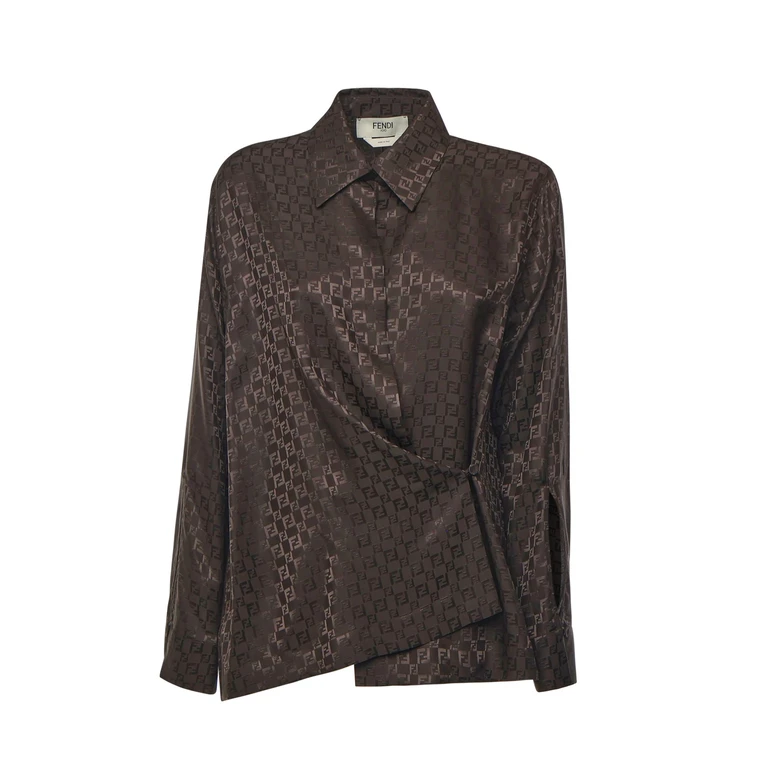 Fendi Shirts Marrone Scuro - Women