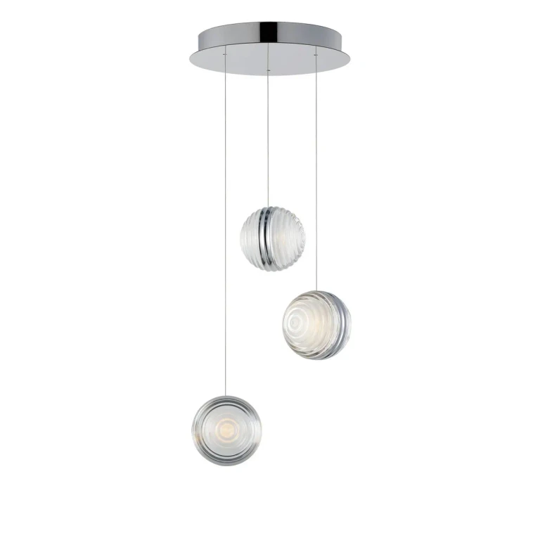 Polished Chrome LED Pendant from the Pulse Collection