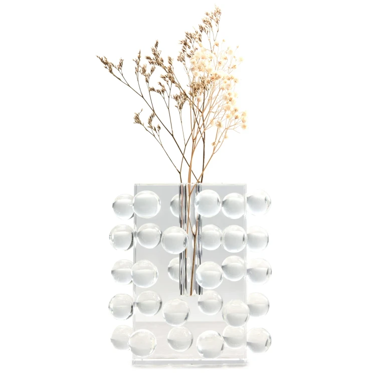 Tizo Design Small Crystal Glass Vase Clear One Size