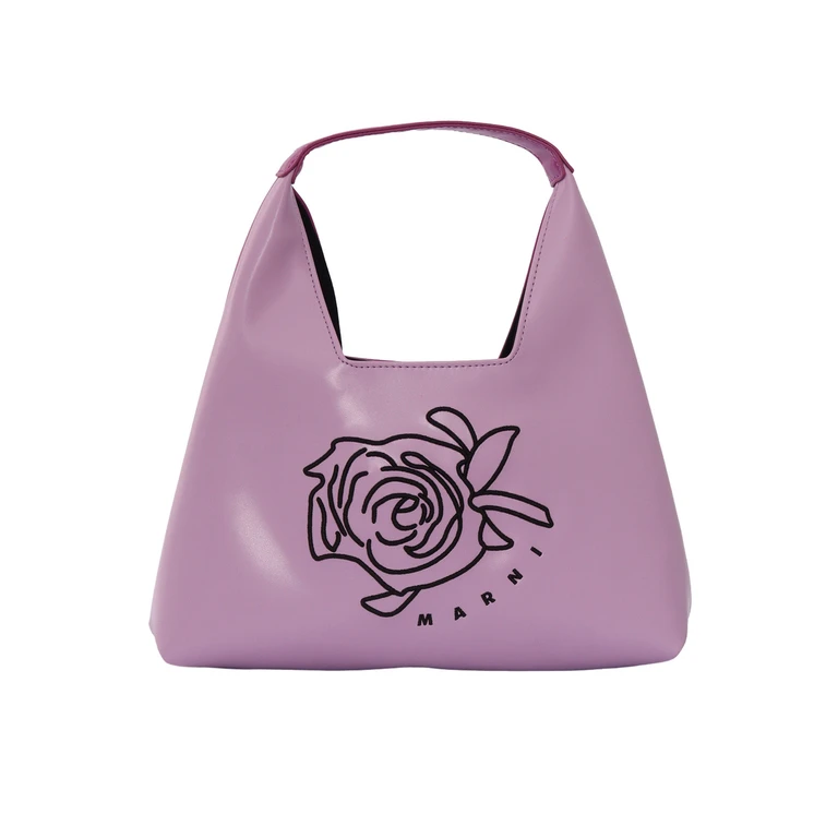 Marni two-tone girls bag Lilac Polyester Lining Tote