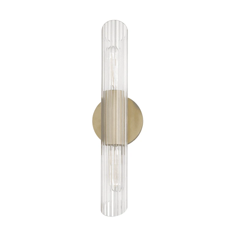 Mitzi Cecily 2-Light 17" Wall Sconce in Aged Brass