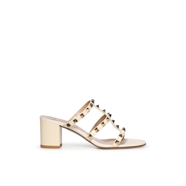 Valentino Garavani Sandals Black Calfskin - Women