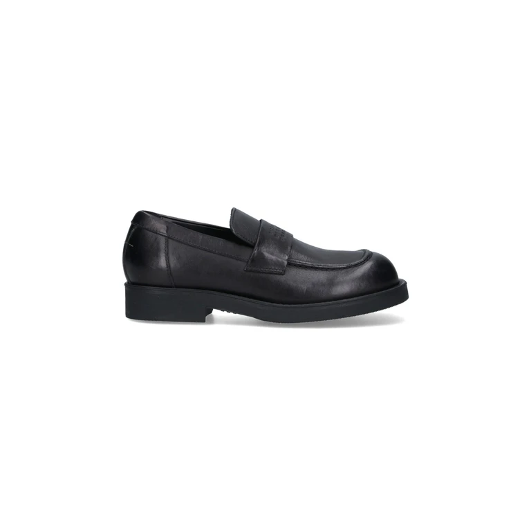 Mm6 Maison Margiela Flat Shoes Black Upper: Bovine Leather - Men