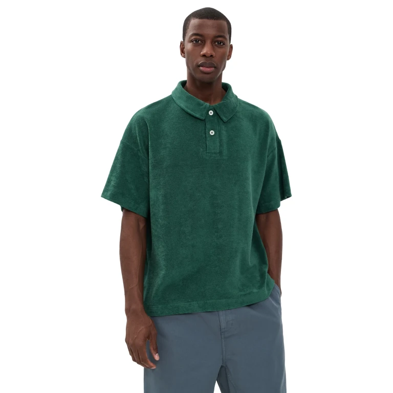 Howlin' Mr Fantasy Terry Boxy Polo Desert Green S