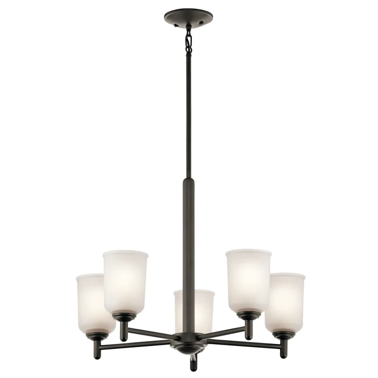 Shailene 5-Light Medium Chandelier in Olde Bronze