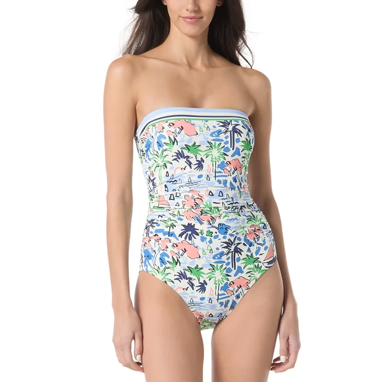 kate spade new york Bandeau One Piece Swimsuit