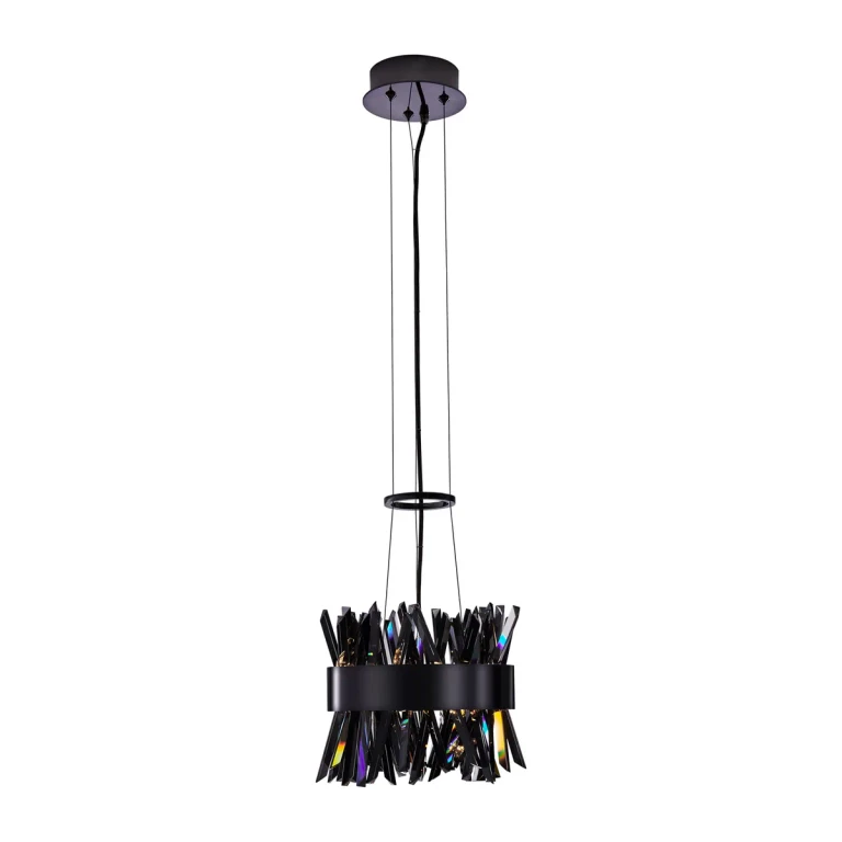 Black Nickel LED Pendant from the Glacier Collection