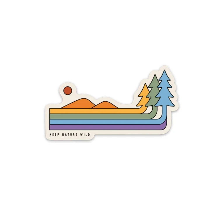 Retro Pines Pride | Sticker
