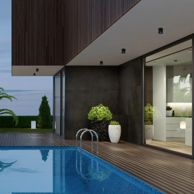 Black LED Outdoor Flush Mount from the Downtown Collection