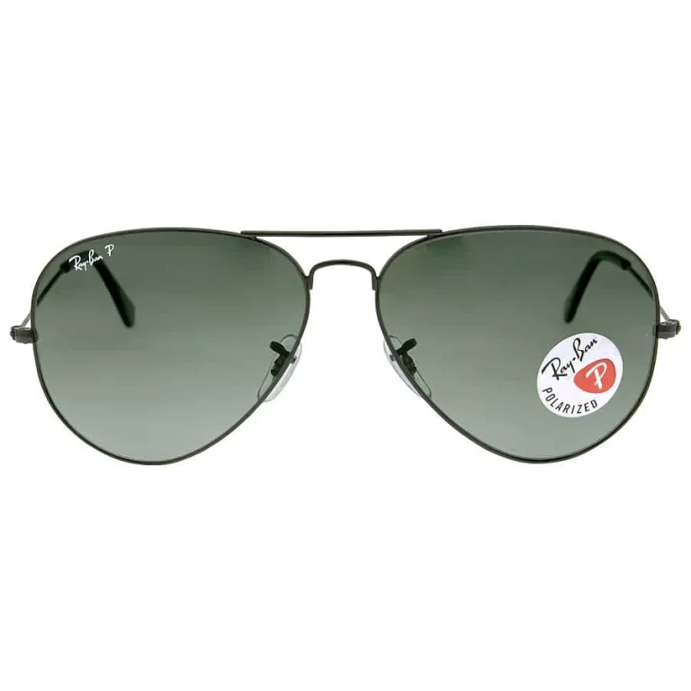 Ray Ban Aviator Classic Polarized Green Unisex Sunglasses RB3025 002/58 55