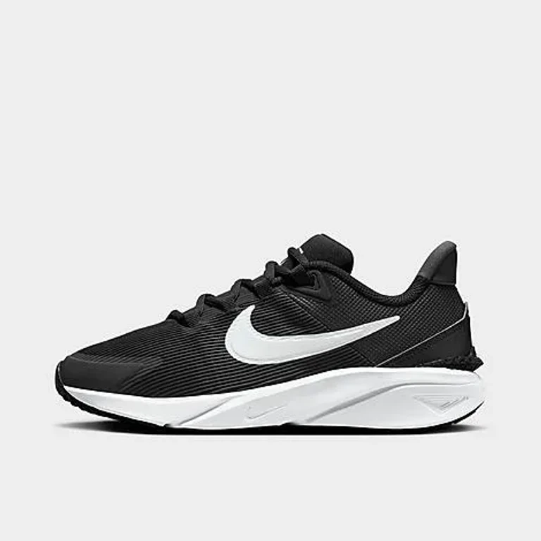 Nike Big Kids Star Runner 4 Running Shoes in Black/Anthracite Size: 3.5