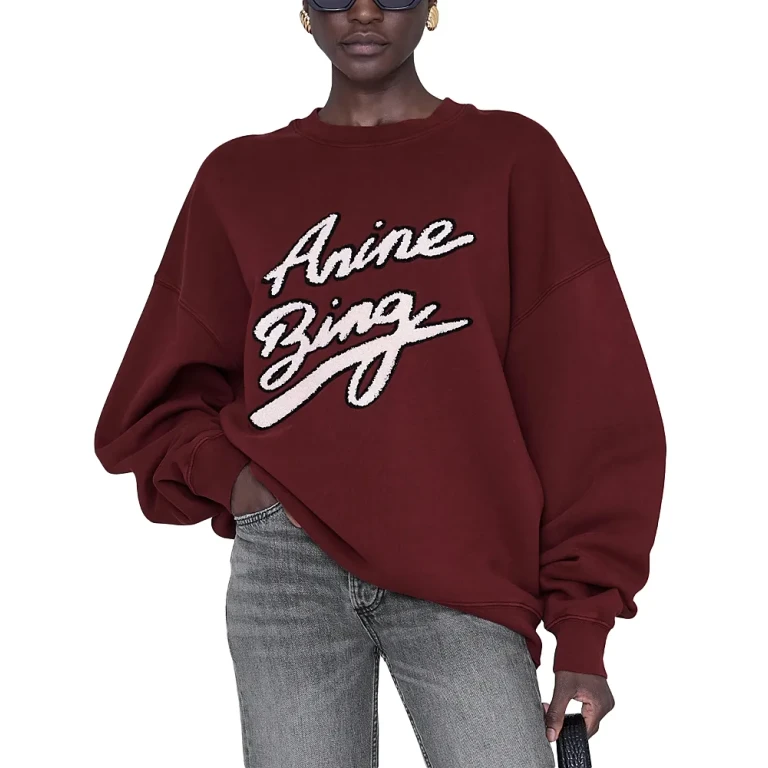 Anine Bing Miles Washed Grey Sweatshirt