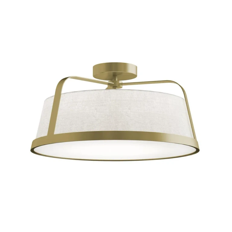 Light Antique Brass Ceiling Mount from the Lizzette Collection